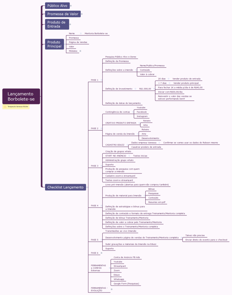Checklist Lançamento