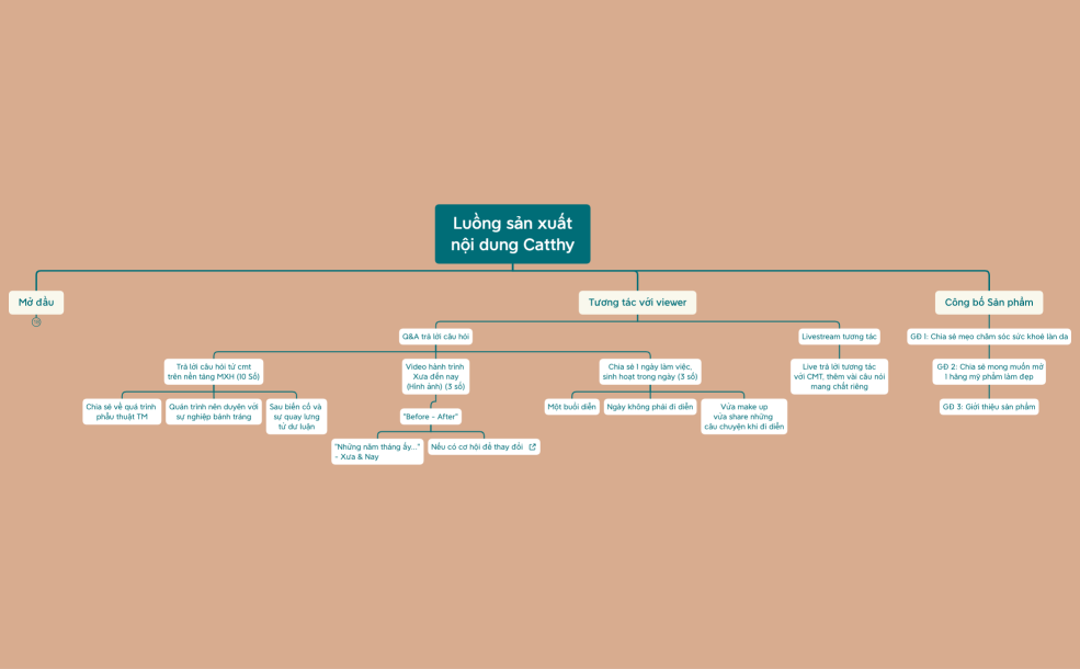 Luồng sản xuất nội dung Catthy