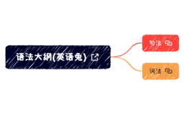 语法大纲(英语兔)