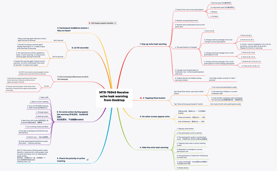 MTR-76945 Receive echo leak warning from Desktop 