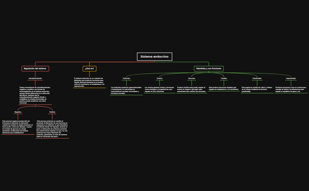 Mapa conceptual sistema endocrino