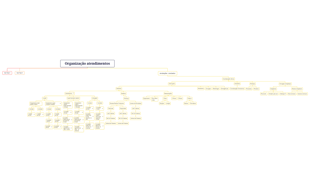 Organização atendimentos.xmind