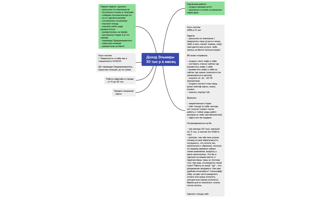 Доход Эльмиры  30 тыс р в месяц