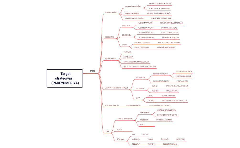 Target     strategiyasi      (PARFYUMERIYA) MARSINA STRATEGIYA