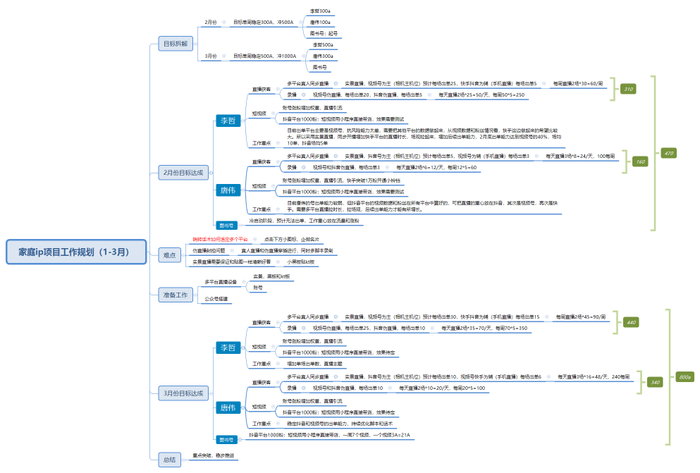 家庭ip项目工作规划（1-3月）