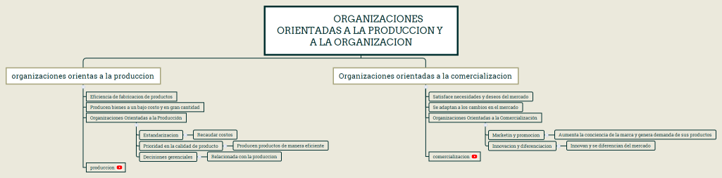 	ORGANIZACIONES ORIENTADAS A LA PRODUCCION Y A LA ORGANIZACION
