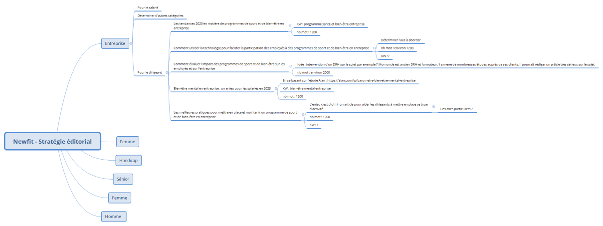Newfit - Stratégie éditorial