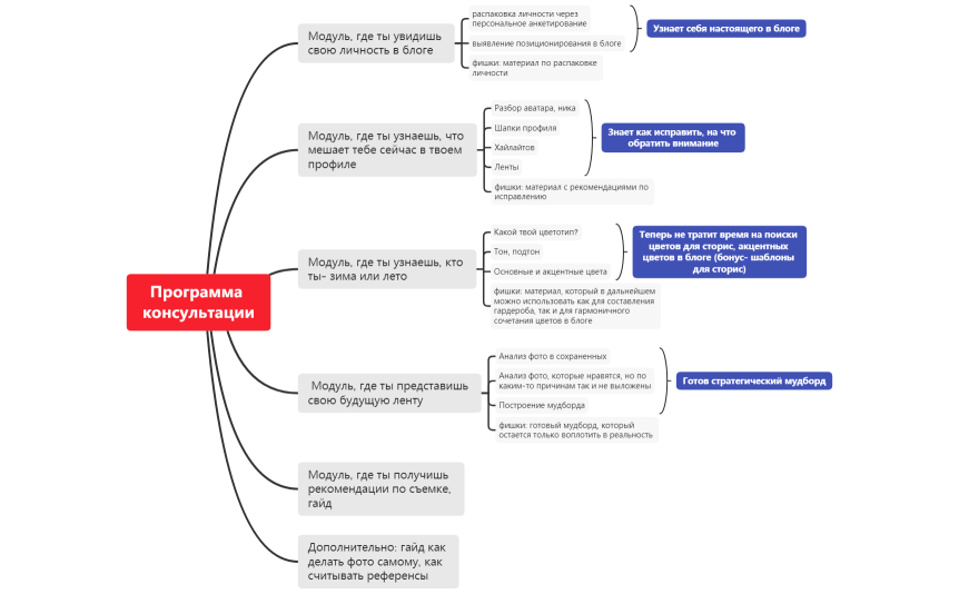 Программа консультации