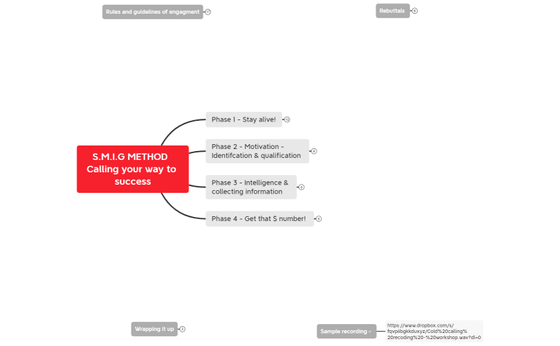 Session 3 - S.M.I.G METHOD  Calling your way to success