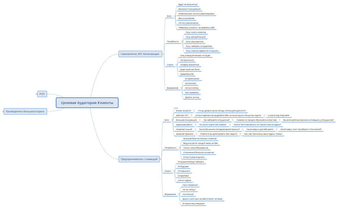 Целевая Аудитория Клиенты