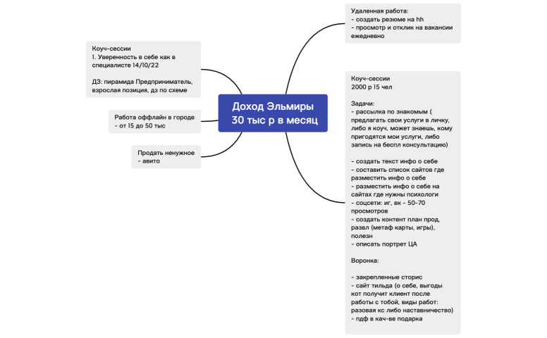 Доход Эльмиры  30 тыс р в месяц