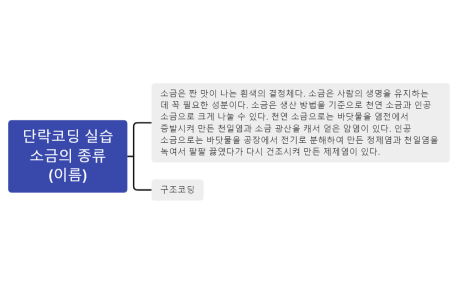 단락코딩_실습_소금의_종류(이름)