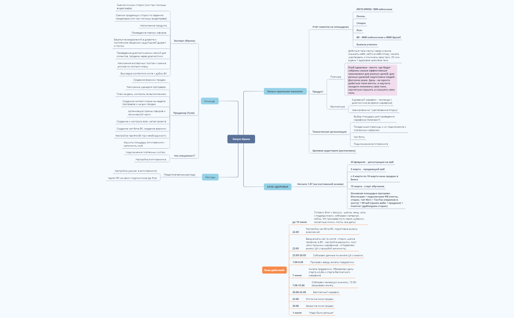 Запуск Ирина Крупными мазками