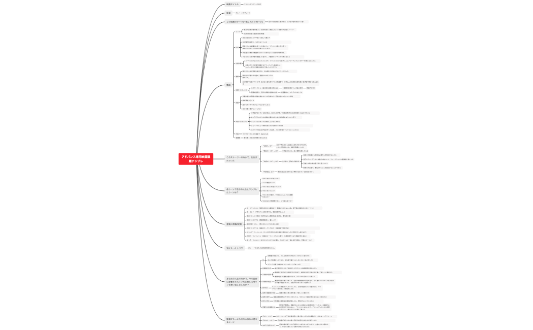 アドバンス専用映画課題テンプレ