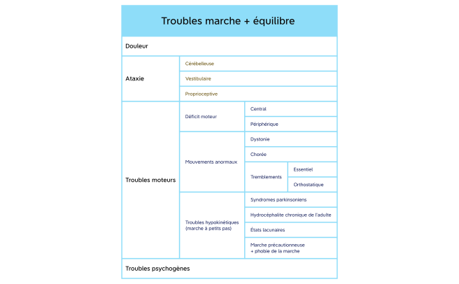 Troubles marche + équilibre 