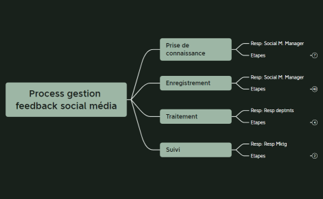 Process gestion feedback social média