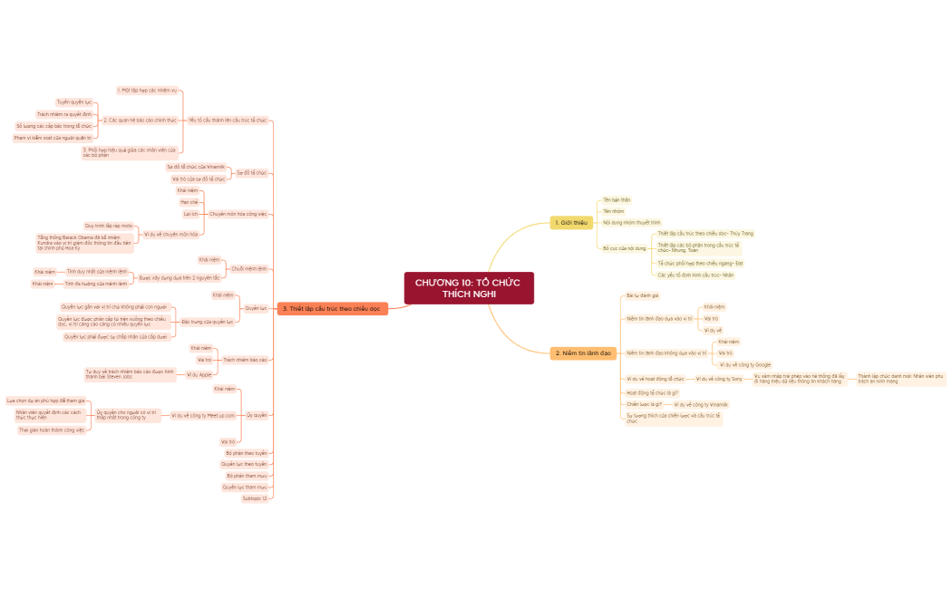 CHƯƠNG 10 TỔ CHỨC THÍCH NGHI