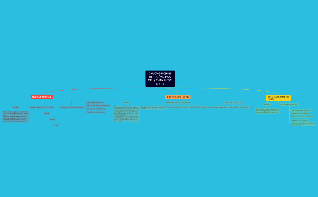 CHƯƠNG 5_CHỌN THỊ TRƯỜNG MỤC TIÊU ( CHIẾN LƯỢC S-T-P).xmind