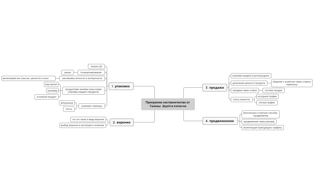 Программа наставничества от Галины  @galina.kataevaa