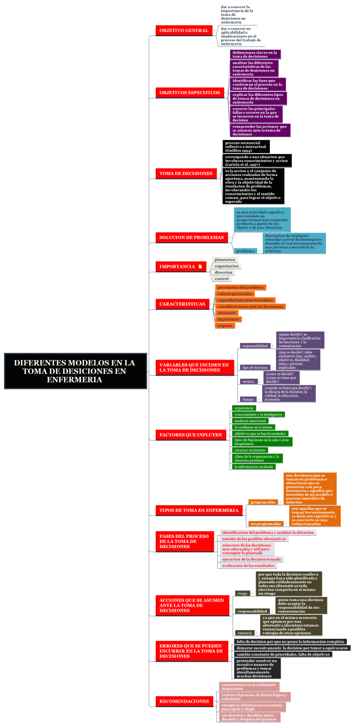 DIFERENTES MODELOS EN LA TOMA DE DESICIONES EN ENFERMERIA 