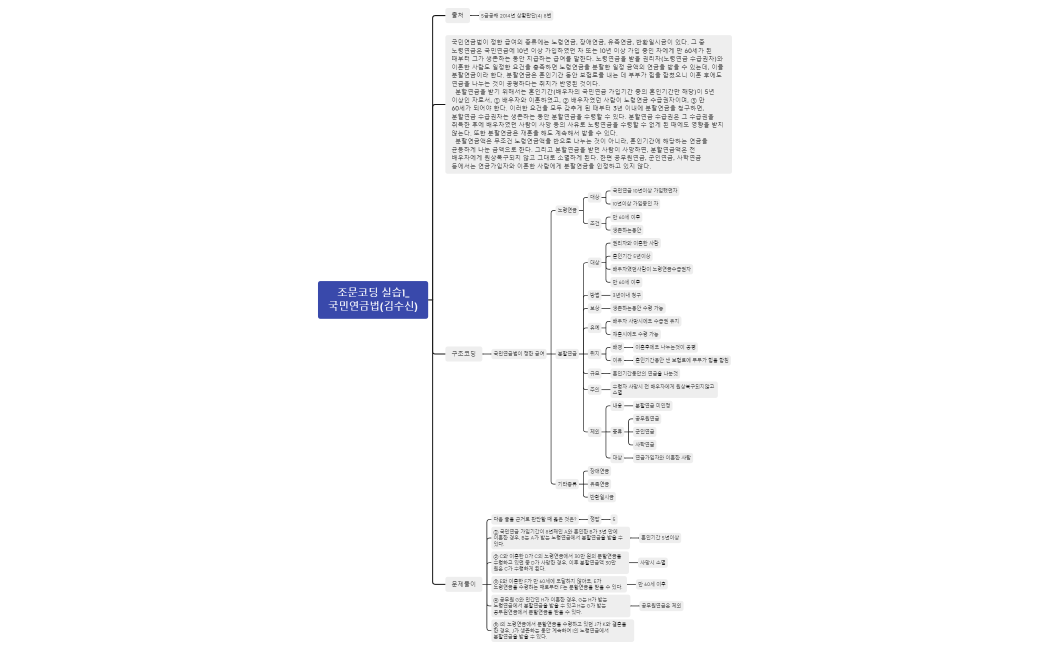 조문코딩 실습1_국민연금법(김수신).xmind