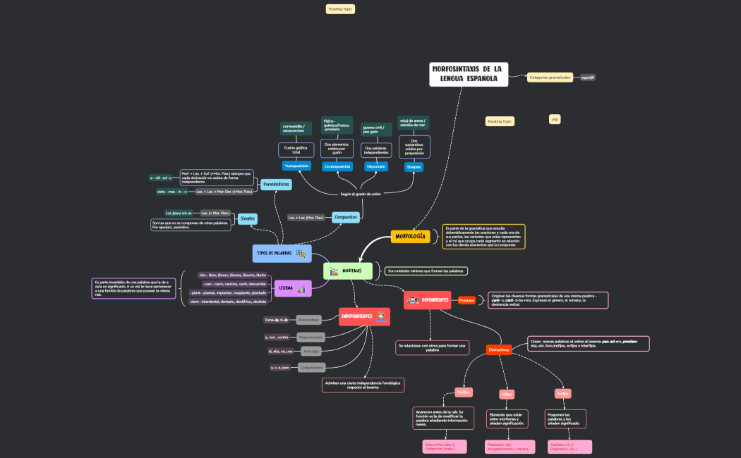 MORFOSINTAXIS DE LA LENGUA ESPAÑOLA