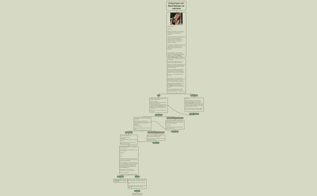 Структура чат-бота бизнес на чистоте