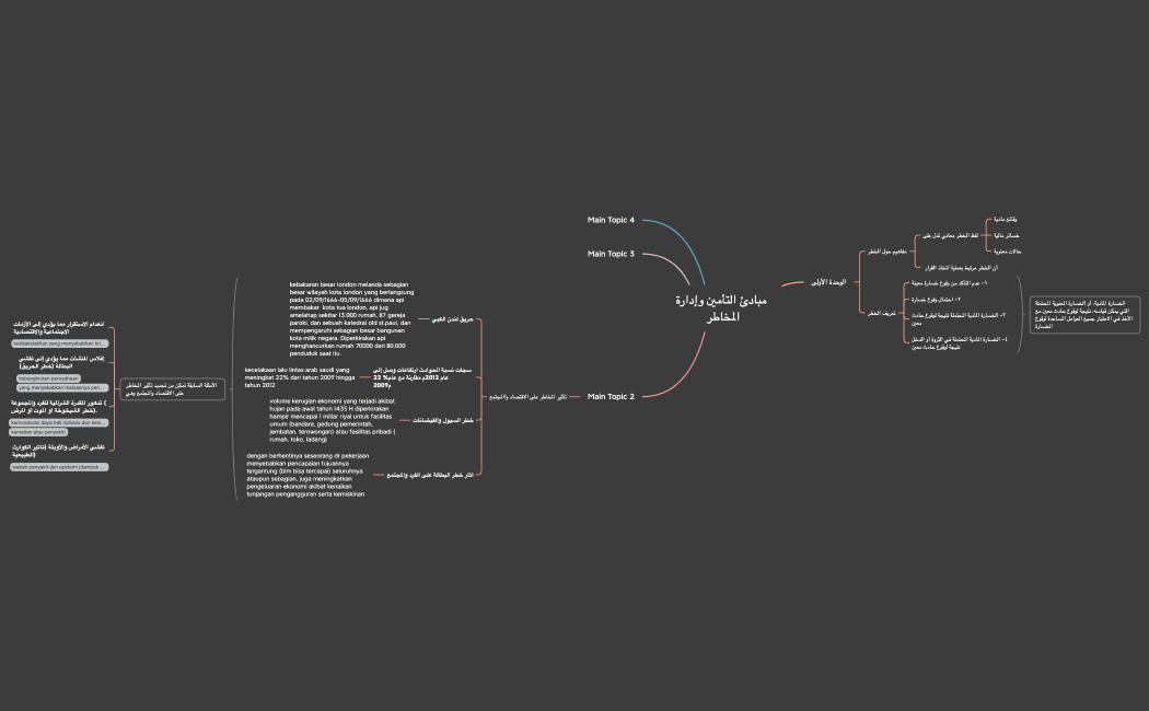 مبادئ التأمين وإدارة المخاطر