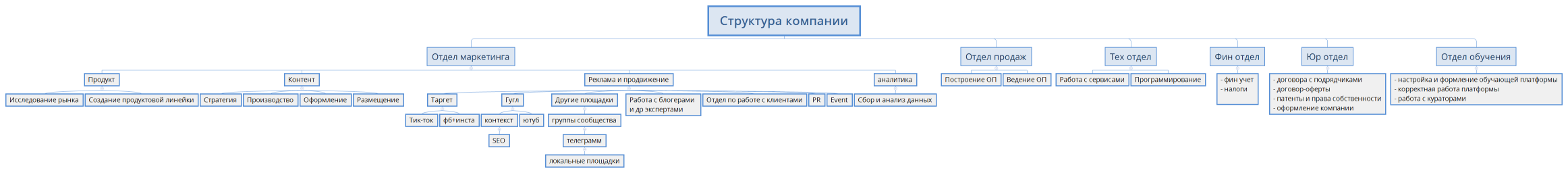 Структура компании
