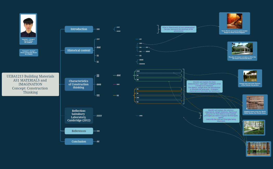 UEBA1213 Building MaterialsAS1 MATERIALS and IMAGINATIONConcept Construction Thinking