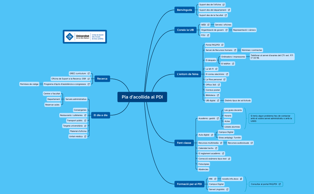 Pla d'acollida al PDI