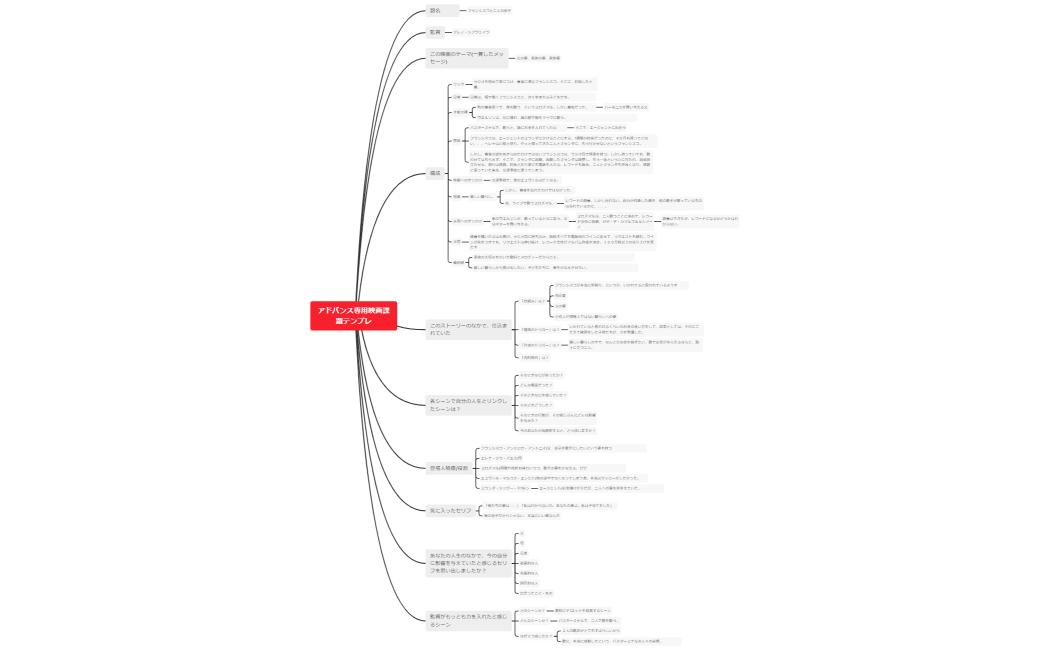 アドバンス専用映画課題テンプレ