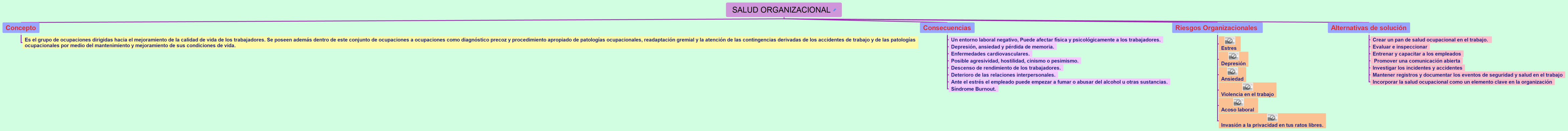 SALUD ORGANIZACIONAL 