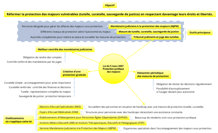 Loi du 5 mars 2007 Protection juridique des majeurs