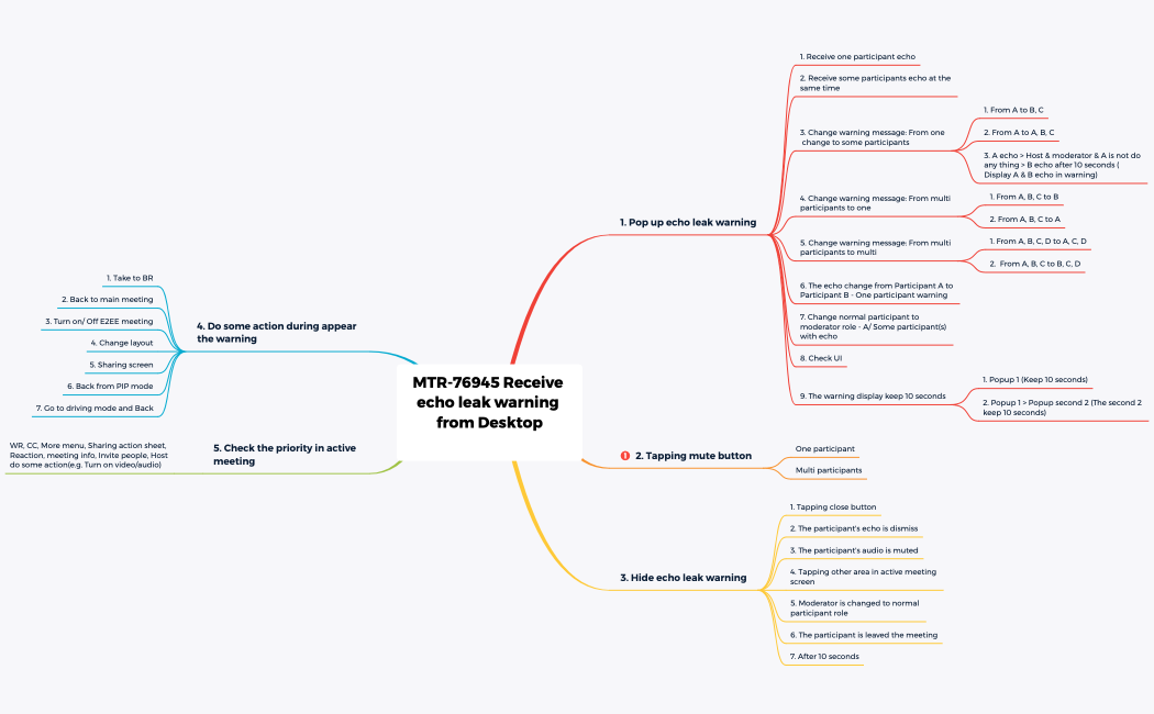 MTR-76945 Receive echo leak warning from Desktop 