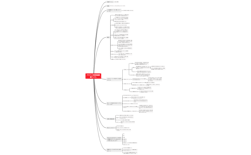 アドバンス専用映画課題テンプレ