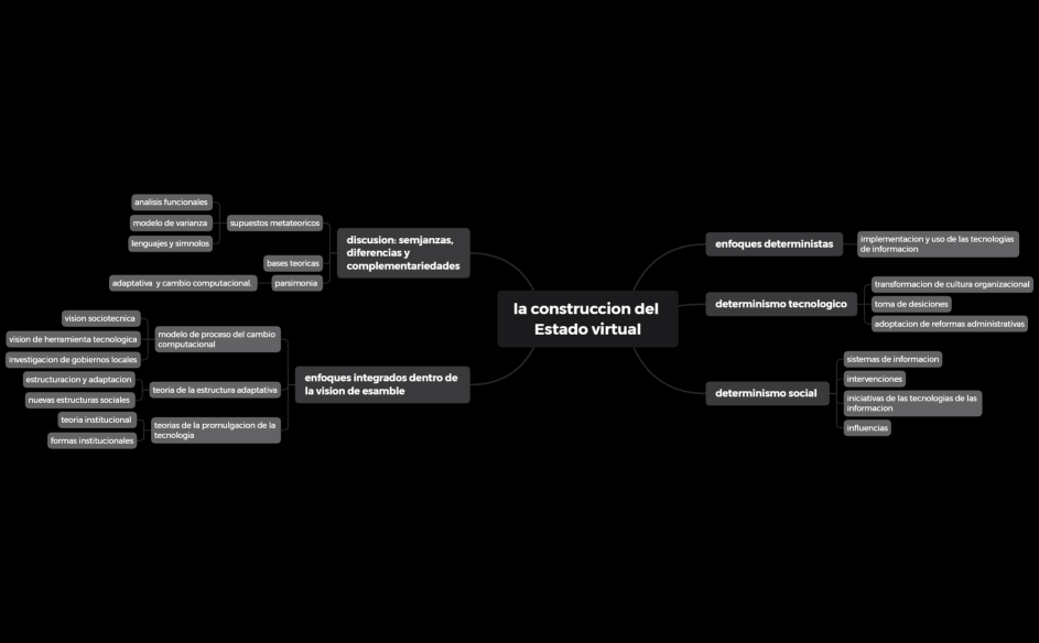la construccion del Estado virtual