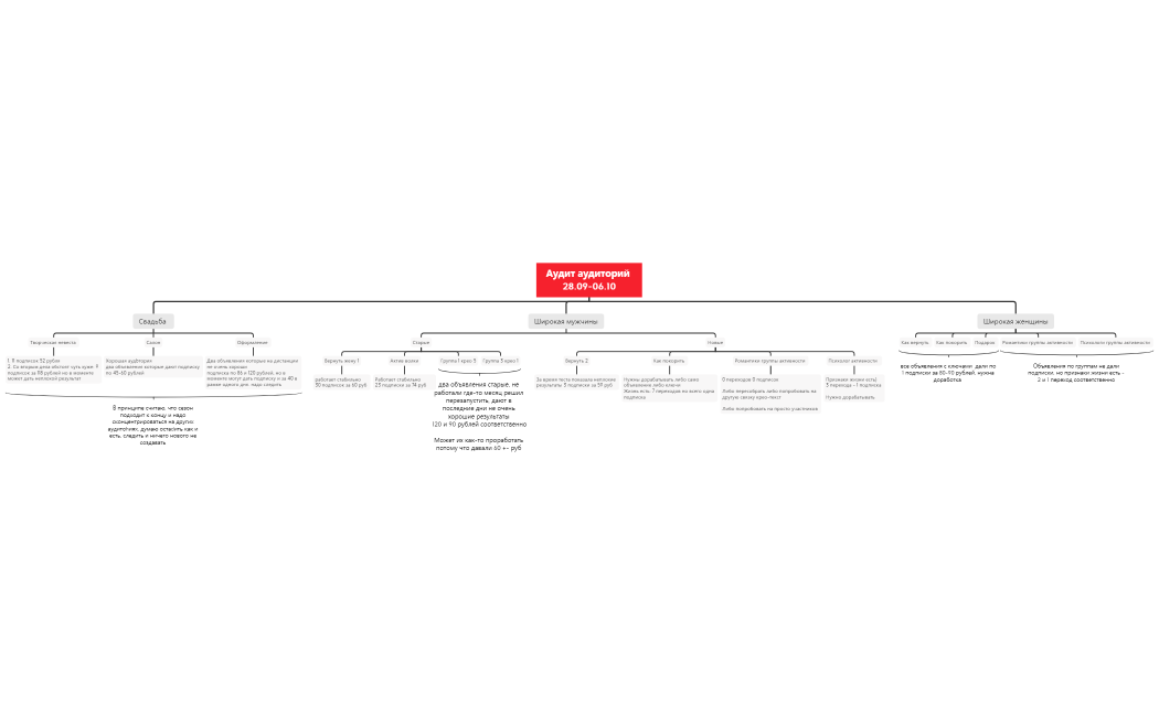 Аудит аудиторий  28.09-05.10