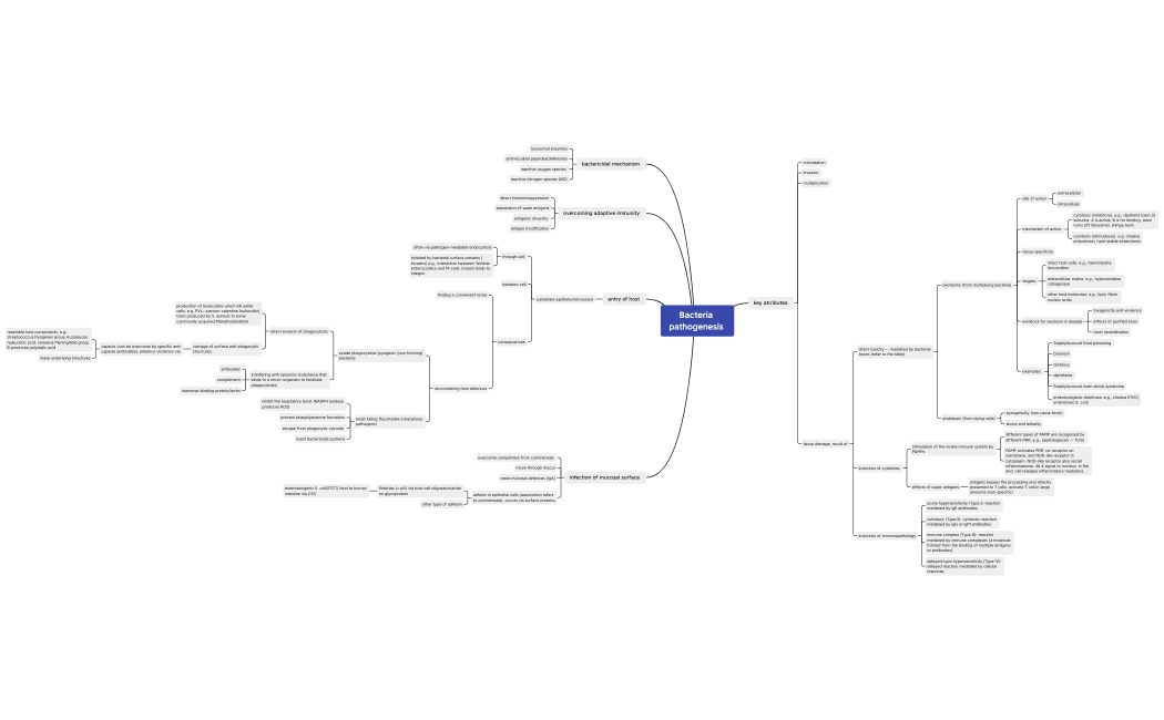 Bacteria pathogenesis 