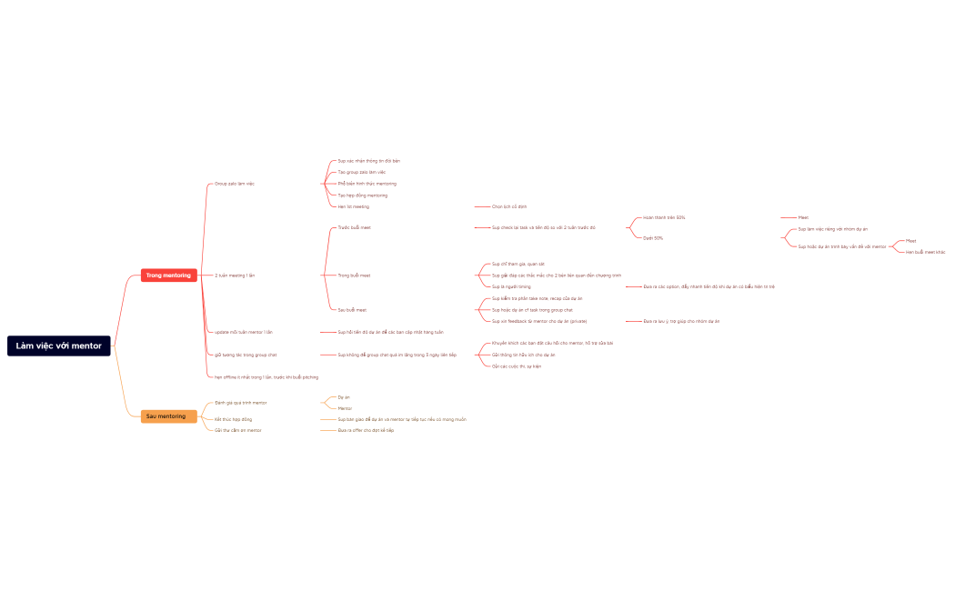 Làm việc với mentor
