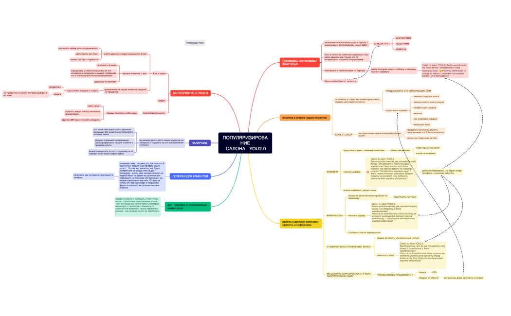 ПОПУЛЯРИЗИРОВАНИЕ САЛОНА   YOU2.0