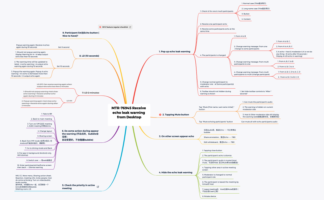 MTR-76945 Receive echo leak warning from Desktop 