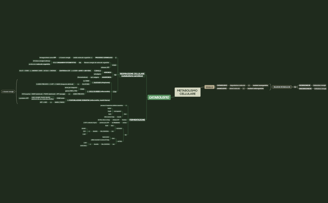 METABOLISMO CELLULARE