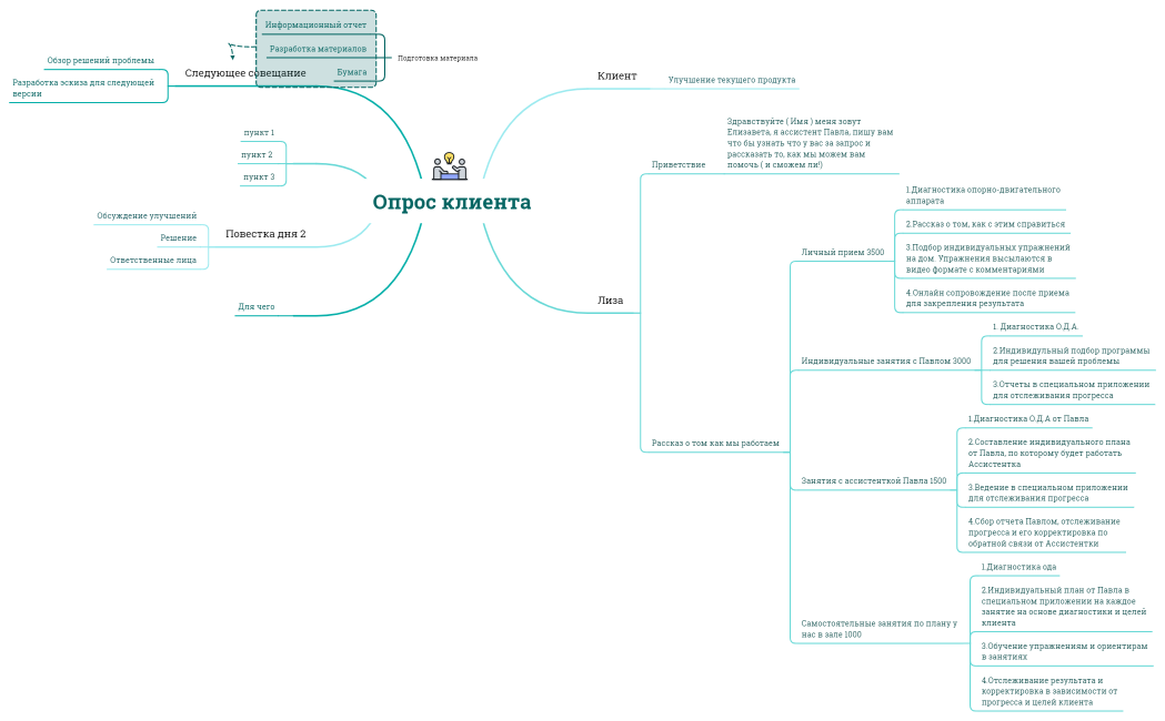 Опрос клиента