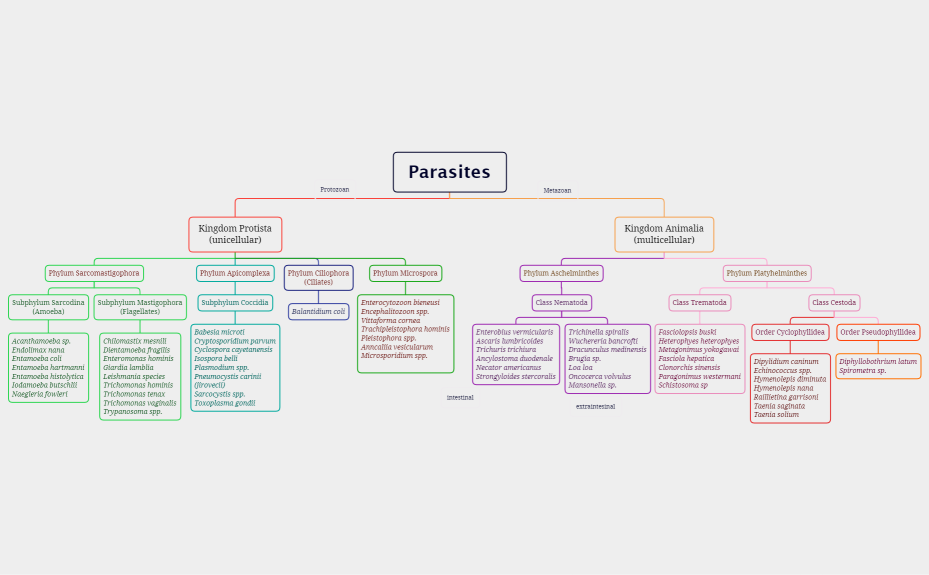 Taxonomy-Parasites.xmind