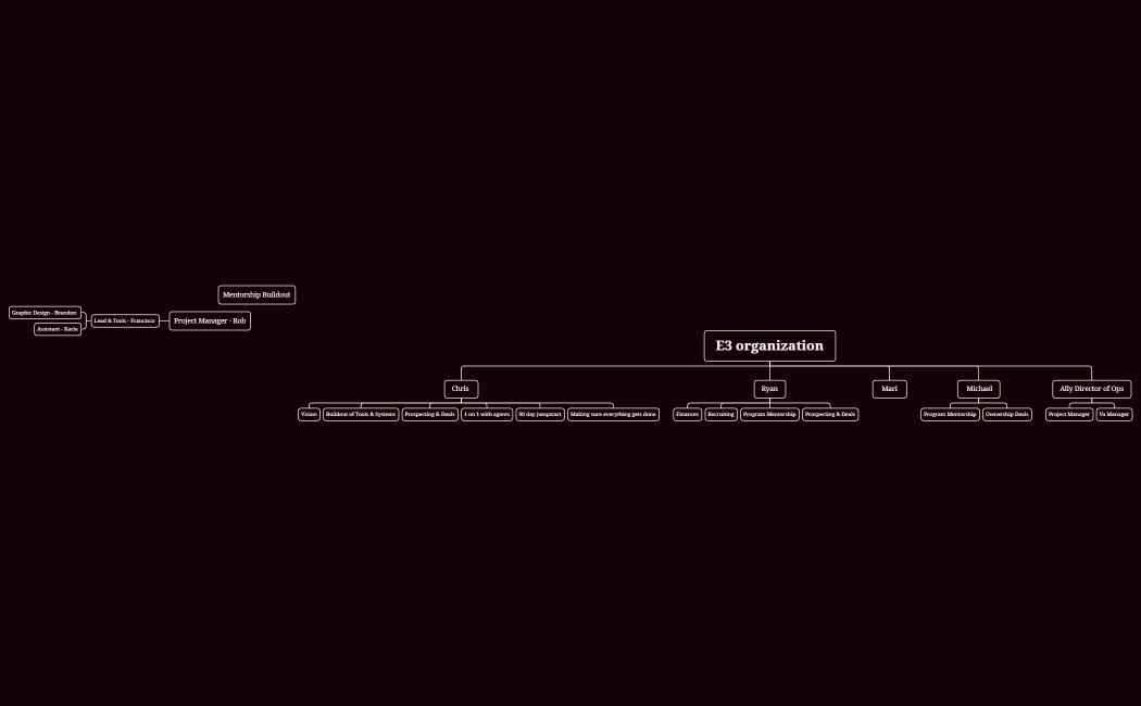 E3 organization - Aaron.xmind