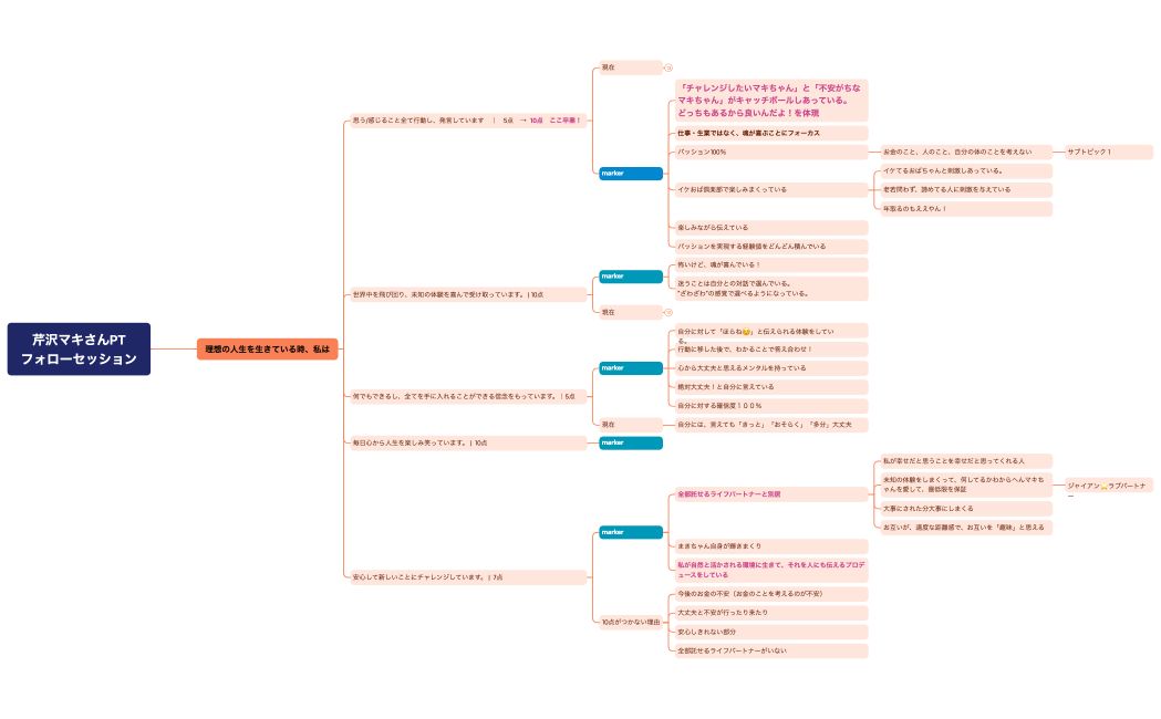 芹沢マキさんPTフォローセッション