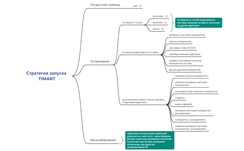Стратегия запуска TIMART