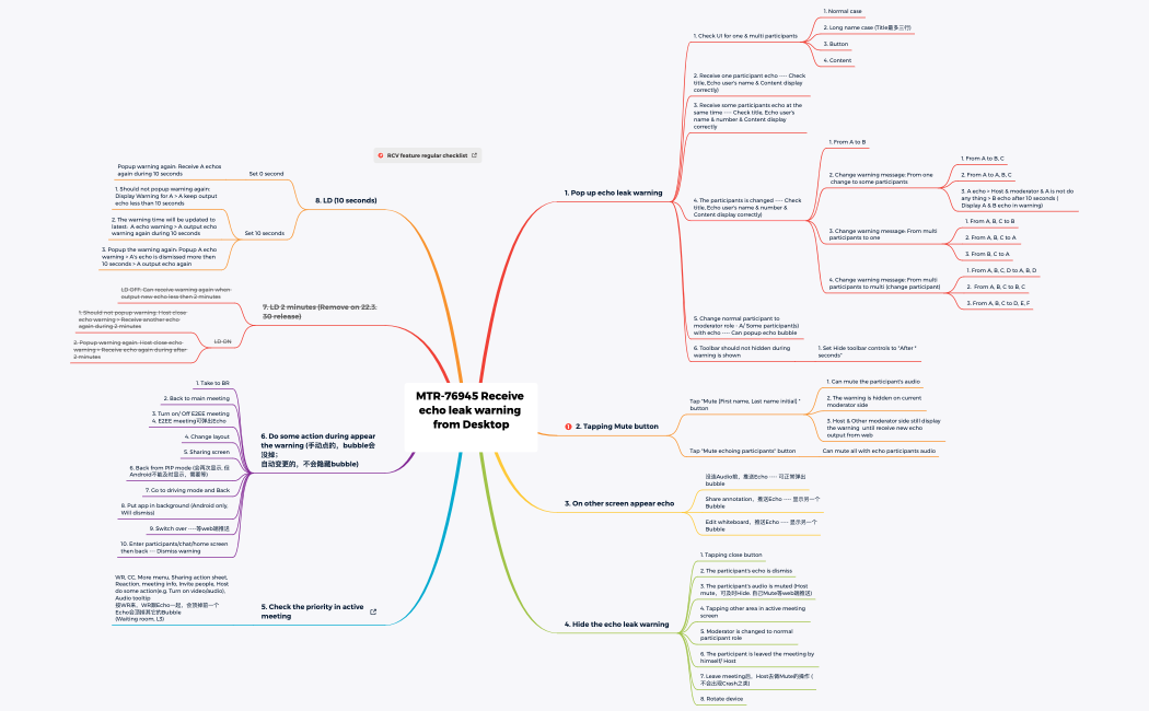 MTR-76945 Receive echo leak warning from Desktop 