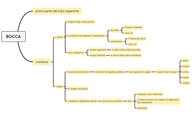 bocca, scienze degli alimenti, secondo anno